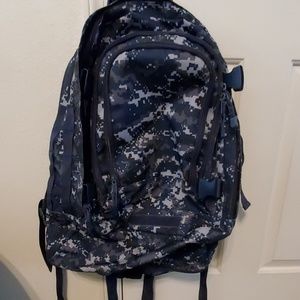 Blue camo backpack